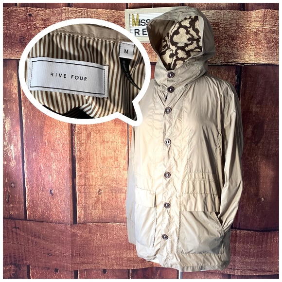 Five Four Jackets & Blazers - FINAL $ FIVE FOUR WIND PROOF TAN UTILITY JACKET